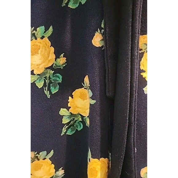 L8ter Sun Dress Black Floral Womens Size Small Tank Top Style Above the Knee - Picture 7 of 9